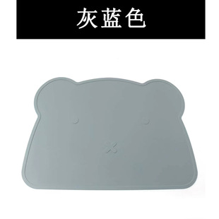 New Cartoon Bear Kidsren's Silicone Placemat Waterproof and Oil-proof Dining Table Insulation Mat Student Tableware Mat Wholesale