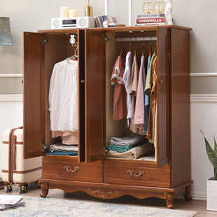 Bedroom End-of-bed Cabinet Wall-side Drawers Cabinet Solid Wood Combination Storage Cloakroom Economical Drawers Cabinet Drawers Cabinet Wardrobe