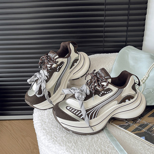 sneaker Women's 2025 Spring and Autumn New Lightweight Torre Shoes Korean Style White Shoes All-match Student Running Shoes