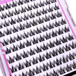 Moe Ciliary Shangpin Ten Row Gel-free Dog Single Cluster Segmented Soft Fine Stem Slim Long Naked Makeup Japanese Novice Invisible