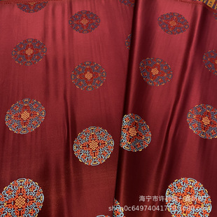 Unicom Pattern Парча Полиэстер Саше Ткань Подушка Одежда Cheongsam Винтажная атласная ткань с принтом