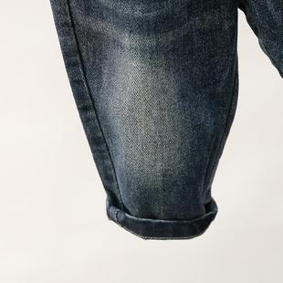 [1658 people's collection] boys autumn jeans 2024 new western style baby loose pants baby