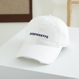Benhui Adult Hat Letter Baseball Cap Washed Edges Soft Top Fashionable Cap High Fashionable Trendy Personalized Hat