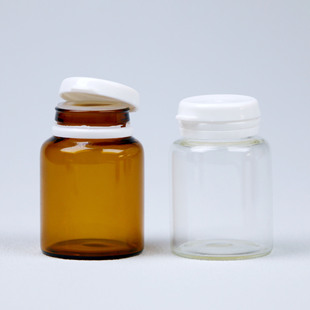 In stock 5G mask bottle glass wide mouth cream bottle essence liquid sub-bottle chopsticks pack tearing cap bayonet bottle