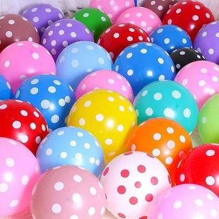 Трансграничный 12-дюймовый 2,8 г цветное пятно цветная точка реквизит для фотографий украшение свадебной комнаты Романтический воздушный шар в горошек