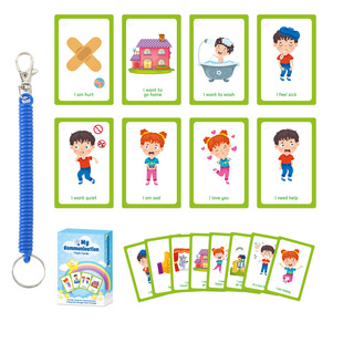 Supply of cross-border children's communication cards Daily cognition Early education Special education Non-verbal communication Visual aids Tips