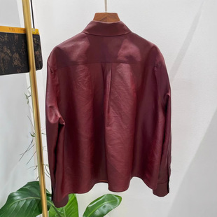 Light Luxury Oil Turtle Silk Fragrant Cloud Veil Slimming All-match Simple Style Shirt Southern Oil 2025 Spring/Summer New Chinese Style National Style
