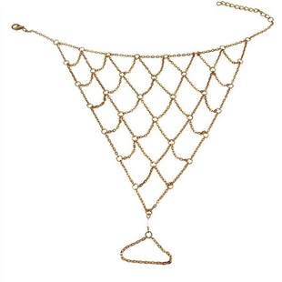 New Fashionable anklet women's multi-layer tassel anklet vintage leg chain jewelry sexy exotic cos foot chain gold