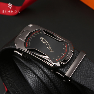 Chenuo belt men's leather automatic buckle casual cowhide belt famous brand Pure genuine goods high-end trendy young pants belt