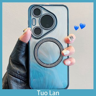 For Huawei pura70pro New Phone Case Advanced Sense Luxury Gradient mate60pro Full Coverage Lens Drop Protection