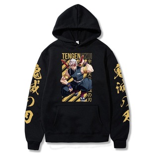 New cross-border animation ghost kill blade printed pattern sweatshirt men and women couples spring and autumn hoodie in stock wholesale