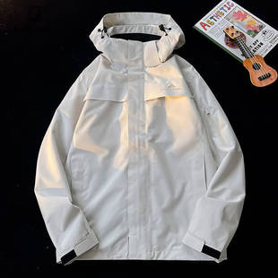 Vermilion Bird Red Rustic Coat Windproof Waterproof Couple Jacket Autumn Outdoor Travel Jacket Top Men's Outdoor Mountaineering