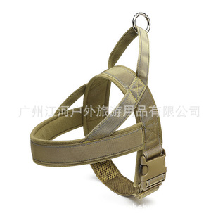 Cross-border new reflective nylon tactical outdoor dog collar pet supplies chest strap manufacturers wholesale