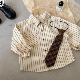 Korean Style Children's Beautiful Men's Top Western Style Led New Spring and Autumn Jacket Spring Baby's Leather Jacket Cotton Jacket