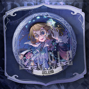 Brother Wu person Luo game animation surrounding little girl patient perfumer surrounding double flash 75mm badge