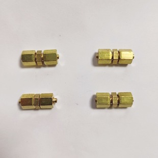 Auto Parts Cargo Trailer Air Pipe Copper Core M4 Quick Twist Joint Metal Quick Air Pipe Joint Connector Metal Head