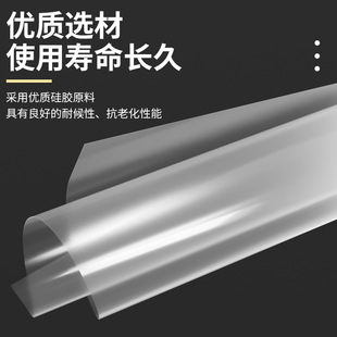 Silicone Ultra-Thin Sheet Silicone Rubber Film Sheet Transparent Silicone Sheet Silicone Leather 0.1/0.3/0.5/0.8/1mm
