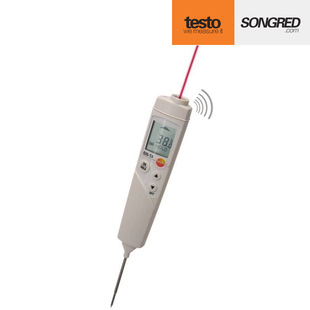 Немецкий Detu testo826-T2/T4 Инфракрасный термометр Проникающий пищевой термометр Звуковая сигнализация