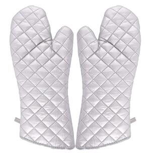 New foreign trade thickened cotton microwave oven oven soft cloth heat insulation Gloves oven baking barbecue anti-scald gloves