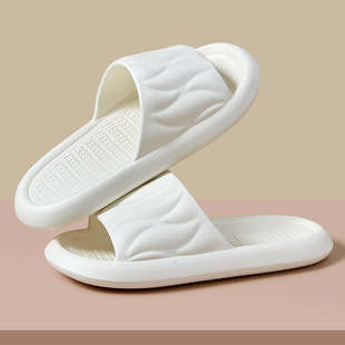 Summer Sandals and Slippers for Women's Household Thick-bottom Dung-feeling Wear-resistant Soft-bottom Wear-resistant Bathroom Bath Indoor 2025 New Style