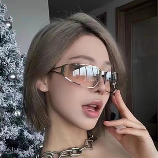New European and American Retro Metal Y2K Sunglasses High Sense Women's Sunglasses Fashion Technology Sunglasses