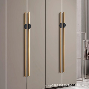 Gute Lengthened Handle Modern Simple Wardrobe Open Top Cabinet Door Black Nordic Small Door Handle Drawer American Style