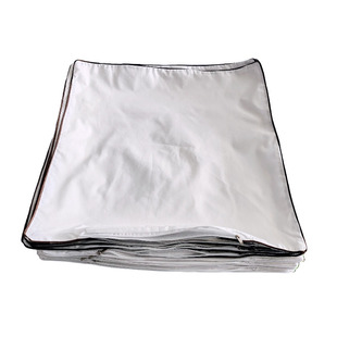 Liner cover Liner leather manufacturers supply in stock pure white sanding square pillow cushion cover zipper