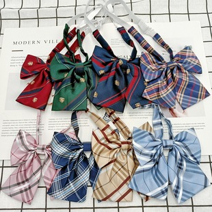 Клетчатый воротник женский корейский модный лук модная фабрика в наличии Harajuku College Style Студенческий JK Униформа галстук