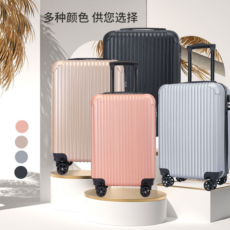 Manufacturer Wholesale Adult Trolley Case 20 Inches 2024 New Password Box Large Capacity Solid Color Anti-Collision Leisure Suitcase