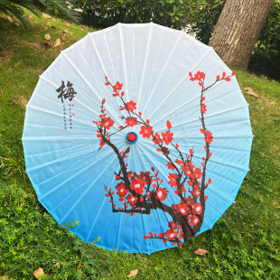 Personalized Customizable Oil Paper Craft Umbrella Silk Printed Umbrella Dance Performance Umbrella Bar Barbecue Shop Ceiling Decorative Umbrella