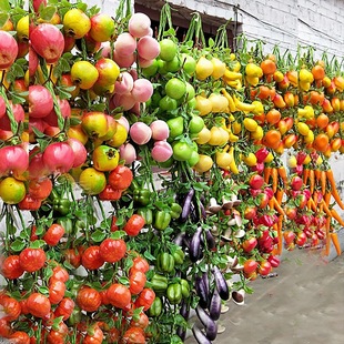 Simulation fruit and vegetable hanging string fruit and vegetable model fruit shop decoration farmhouse pendant decoration children's cognitive ornaments