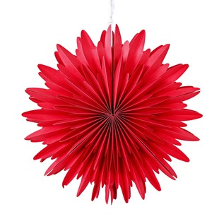 Cross-border white three-dimensional paper fan snowflake ornaments wedding birthday baby shower party layout home decoration pendant