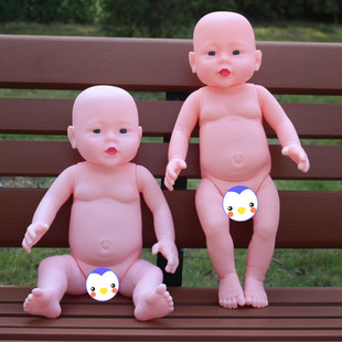 Housekeeping Baby Touch Training Bath Training Soft Vinyl Light Body Doll Male and Female Baby Model