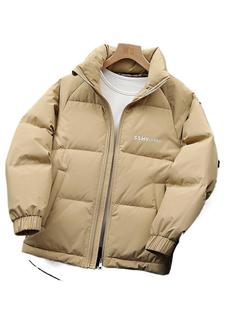 Light Luxury Fashion Men's Lightweight Down Jacket Winter 2024 New High-end Collar Coat Cold-proof Warm Jacket