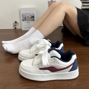 Design Sense Bread Shoes Women's White Shoes ins2024 Autumn New National Fashion All-match Casual Student Sports Sneakers