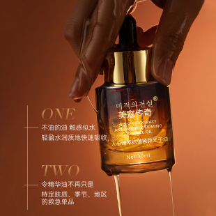 Meikou Legend Ginseng Photon Oil Anti-Wrinkle Firming Moisturizing Water Desalination Fine Texts Moisturizing Lady Essence Oil Wholesale