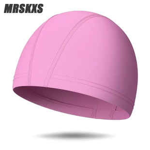 Solid Color Swimming Cap for Men and Women Comfortable Ear Protecting Large No-head Cloth Cap for Adults and Children Hot Spring Cap Outdoor Swimming Cap