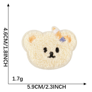Embroidered logo clothing accessories original cartoon animal lamb towel embroidery patch patch self-adhesive cloth patch