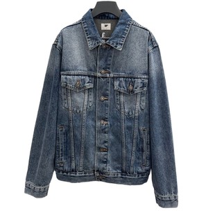 Nanyou High-end Autumn and Winter New Letter Towel Embroidered Washed Loose High-end Denim Jacket