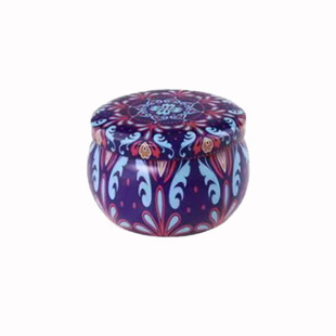 Aromatherapy Candle Cans Cross-border E-commerce Drum-shaped Metal Packaging Tinplate Gift Candy Aromatherapy Candle Set Iron Box