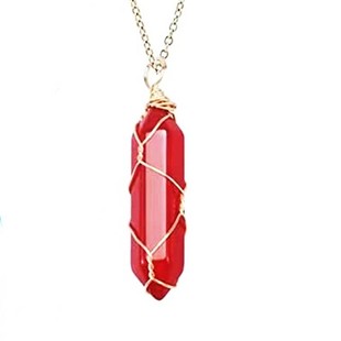Cross-border jewelry moonstone necklace women's pendant vintage bohemian style leaves rattan accessories wholesale