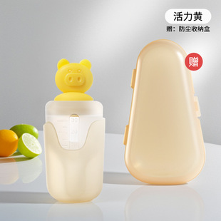 Baby piglet soft nipple type liquid feeder easy medicine feeder water feeder silicone separation measuring cup liquid feeder