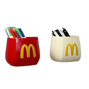 McDonald's Холодильник Домашний рабочий стол Симпатичные ручки для ручки с магнитным притяжением Коробка для хранения Кисть для макияжа Студент Многофункциональный держатель для ручки