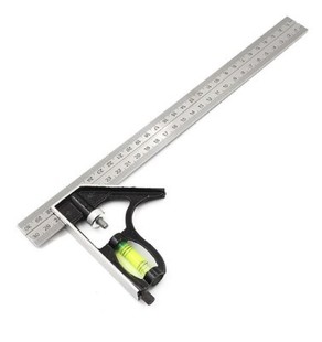 Yunbei source measuring ruler combination ruler suit 300mm adjustable and measuring ruler engineer combination ruler