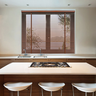 Factory Solid Wood Venetian Curtain Office Bedroom Chinese-style Shading Wooden Venetian Lift Curtain