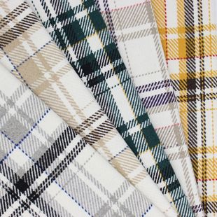 Factory Direct Sales New Wool Plaid Autumn and Winter Fashion Jacket Skirt Clothing Fabric
