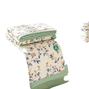 Class A Washed Cotton and Linen Double-layer Yarn Summer Cool Quilt Air-conditioning Quilt Four-piece Student Gift Summer Quilt Skin-friendly Baby Quilt