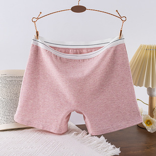 New plus size Women's Mid-Waist Corner Shorts Soft Breathable Pure Cotton Bottom Crotch Anti-running No-mark Base Four Corner Trousers