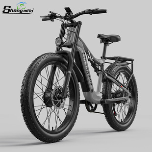 Shengmilo cross-border 26-inch dual-drive electric bicycle 48V lithium battery adult electric power mountain bike