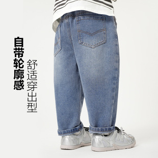 Boys' suit Striped Long-sleeved T-shirt Jeans Spring New Children's Wear Children's Baby Spring and Autumn Two-piece Set